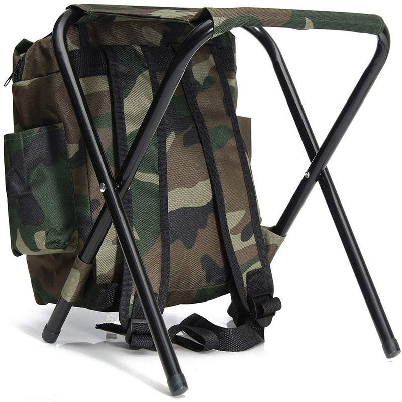 Camo Foldable Backpack Stool for Outdoor Camping, Fishing, and Hiking β image 3