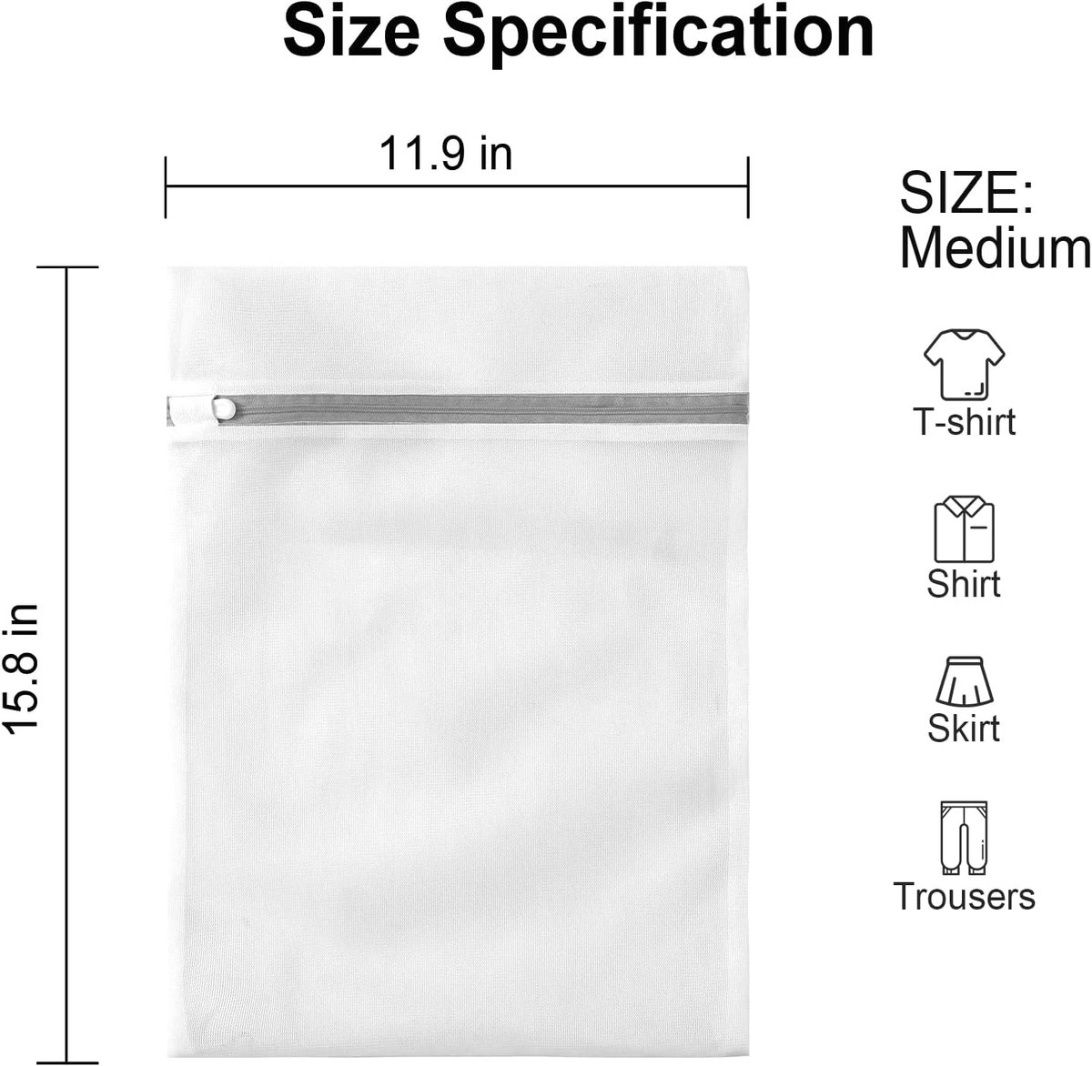 Set of 3 Mesh Laundry Bags - Laundry Nets - Groot Laundry Net - Durable Bags - Delicate Clothes - Perfect for the Washing Machine - Jackets - Jeans - 30 x 40 โ image 5