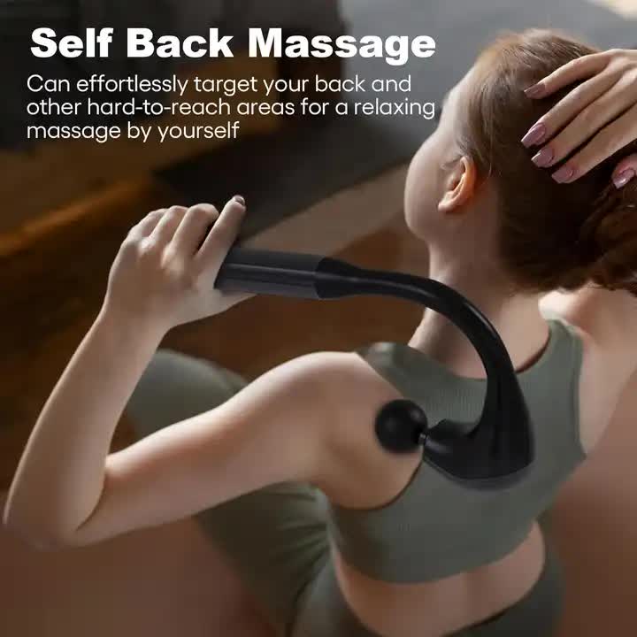 Electric Deep Tissue Massage Gun – Handheld Back and Muscle Relaxation Massager with Adjustable Speed and Attachments — image 3
