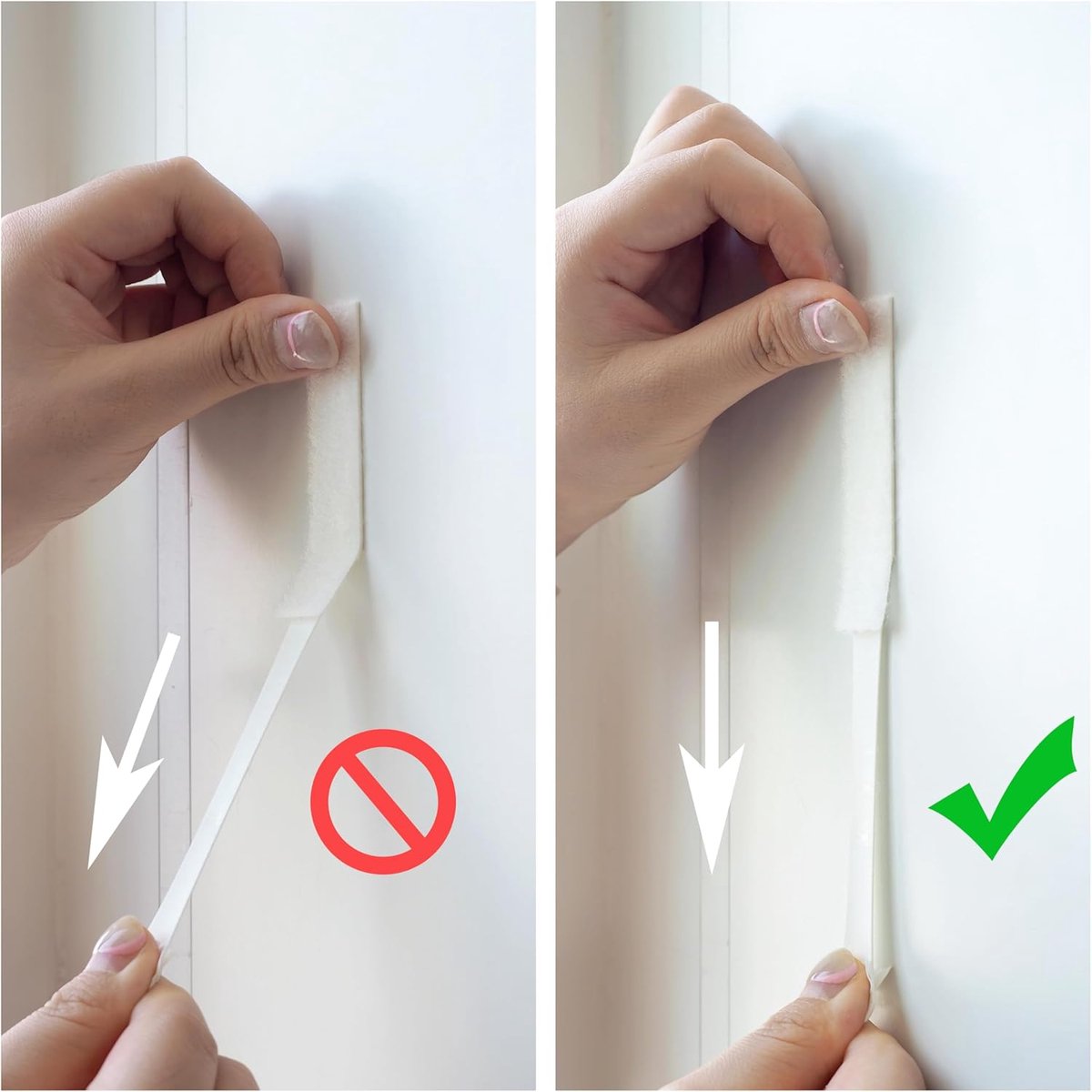 Strong Self-Adhesive Double-Sided Velcro - 24-Pair - Self-Adhesive Hook - Photo Frame Hooks - Self-Adhesive Velcro - Hanging Hook - Wall Mount - Wall — image 2