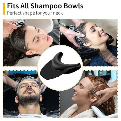 Shampoo Bowl Neck Rest with Suction Cup, Silicone Neck Rest for Salon Sink, Non-Slip Salon Neck Rest for Hair Washing Sink Neck Support, Neck Rest for Wash — image 5