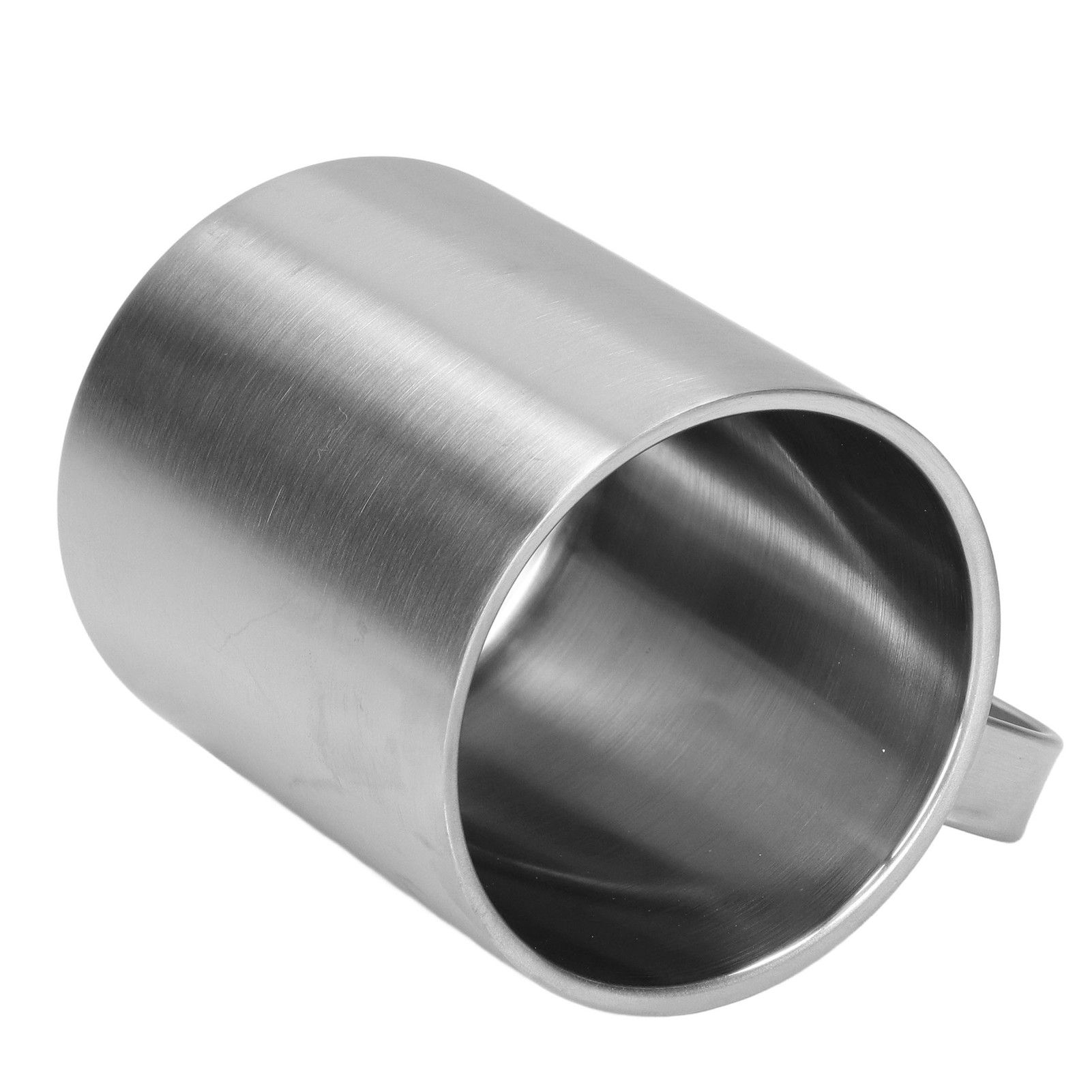 Stainless Steel Cup 300ml Capacity Double Layer Ergonomic Design Texture With Handle Coffee Mug — image 3