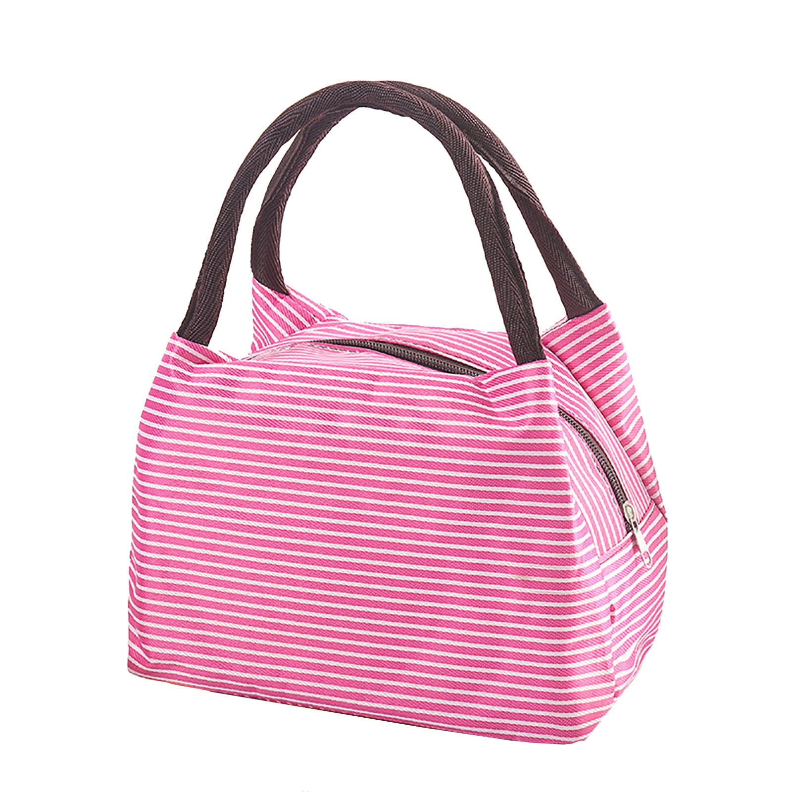 Lunch Box Lunch Bag For Women Insulated Lunch Bag Reusable Tote Cooler Bag Lunchbox Suitable for Work, Travel, Outdoor Pink โ image 2