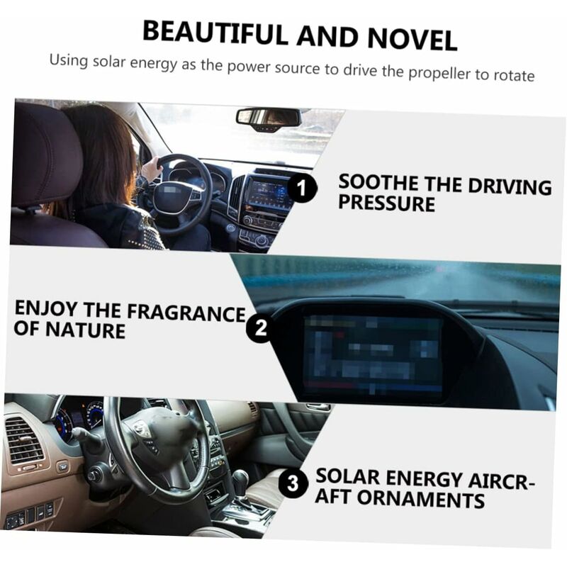2 pcs Airplane Perfume Ornament Car Diffuser Essential Oil Diffuser Car Diffusers For Essential Oils Solar Air — image 4