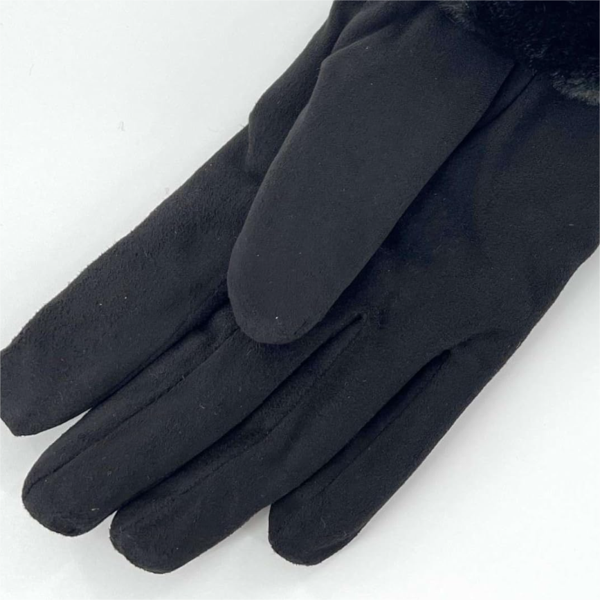 Ladies' winter outdoor velvet thick cashmere gloves, warm knitted wool gloves, cold resistant touch screen gloves โ image 4