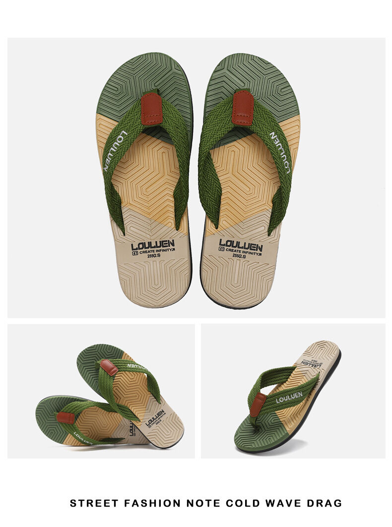 Dual Sole, Green for Comfort & Style for Summer Beach & Daily Wear(40) โ image 3