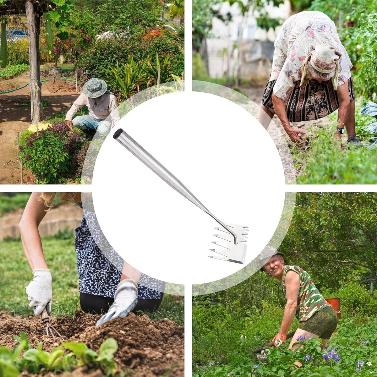 Hoe - Hoes - Garden Rake - Weed remover - Garden items - Garden tools - Weed brush - Weed remover - Weed killer - Weed control - Weed remover - Hoe with handle — image 3
