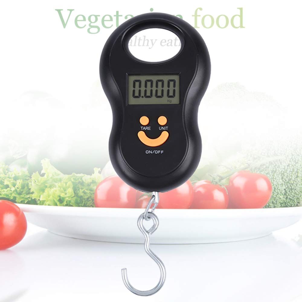 Portable Luggage Scale/Suitcase Scale Backlit LCD Display with Fishing Hanging Hook for Home Travel Outdoor Black — image 4