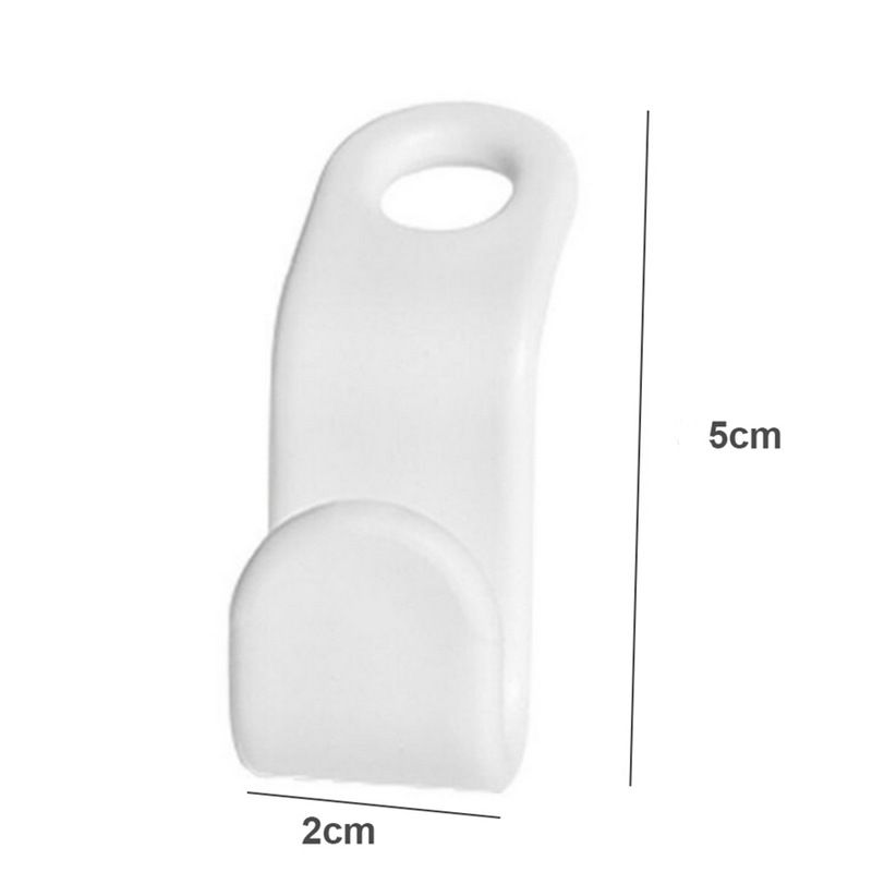 50PCS Clothes Hook Hanger Hooks Space Saving Closet Connector Organizer Closet Organizer,Space Saving Hanger Hooks(White) — image 4