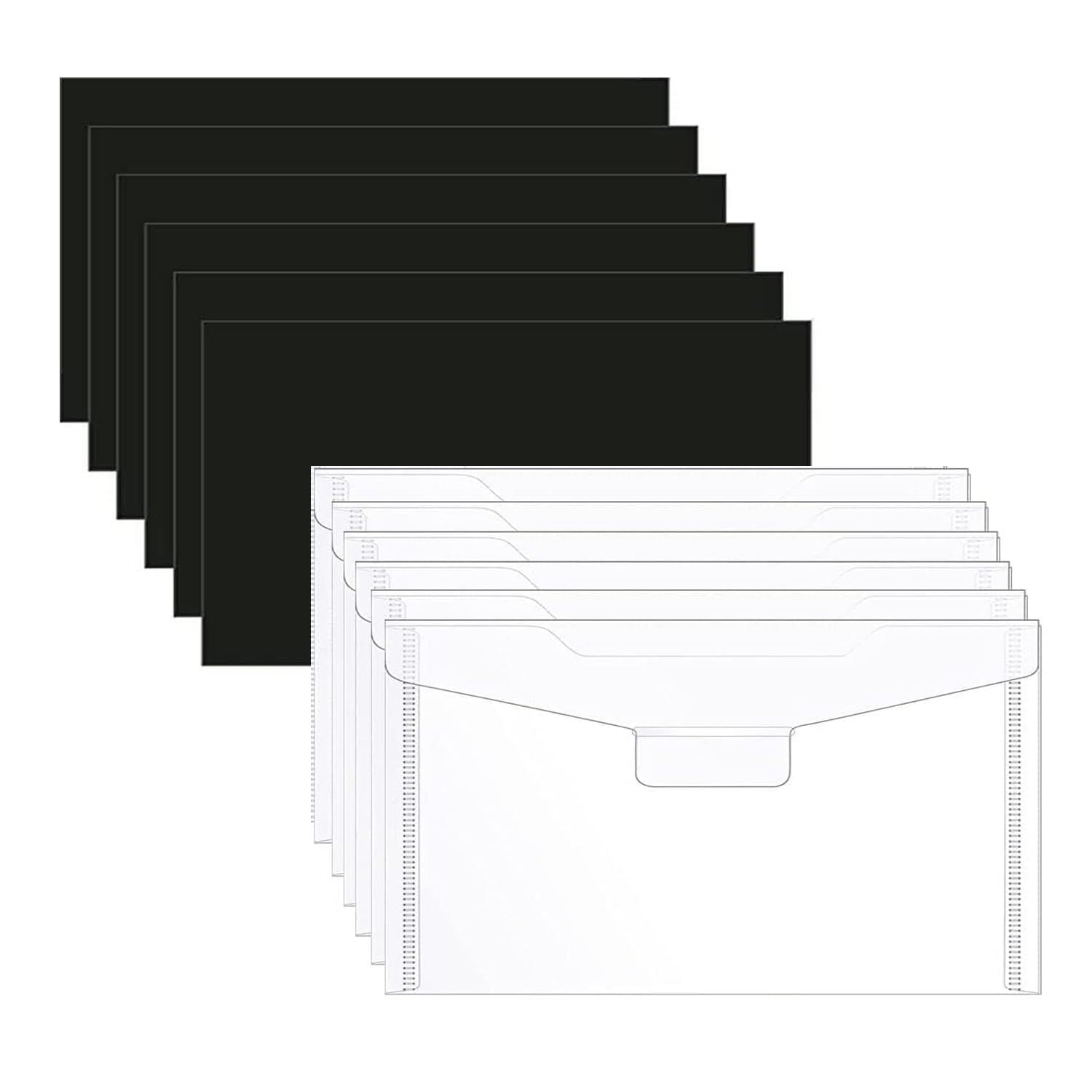 20 Pieces Die Storage Envelopes and Magnet Sheets, Thicken 0.8mm Stamp and Dies Rubber Magnetic Sheets Storage Pockets Set