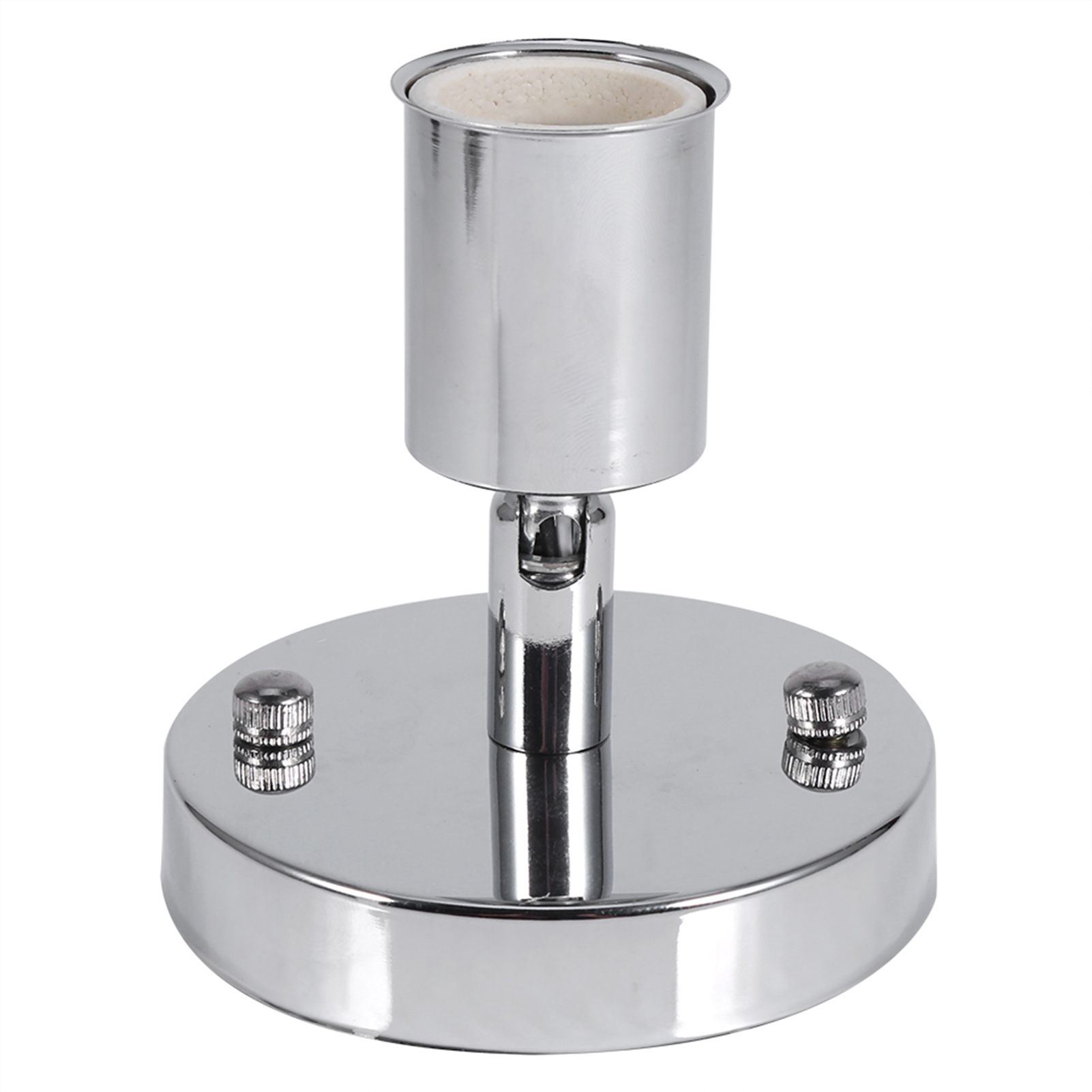 E27 Modern Retro Ceiling Light Wall Mounted Lamp Bulb Holder Socket 180° Rotating Silver — image 4