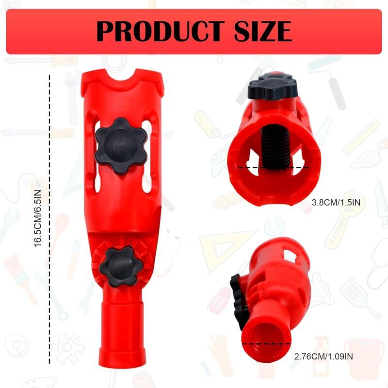 Extendable Multi Angle Paintbrush Holder Adjustable Adapter for Telescopic Handle Tool for Painting Walls and Ceilings at Height โ image 2