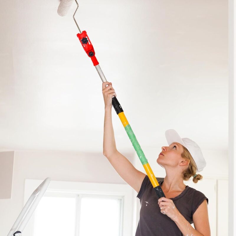 Extendable Multi Angle Paintbrush Holder Adjustable Adapter for Telescopic Handle Tool for Painting Walls and Ceilings at Height โ image 4
