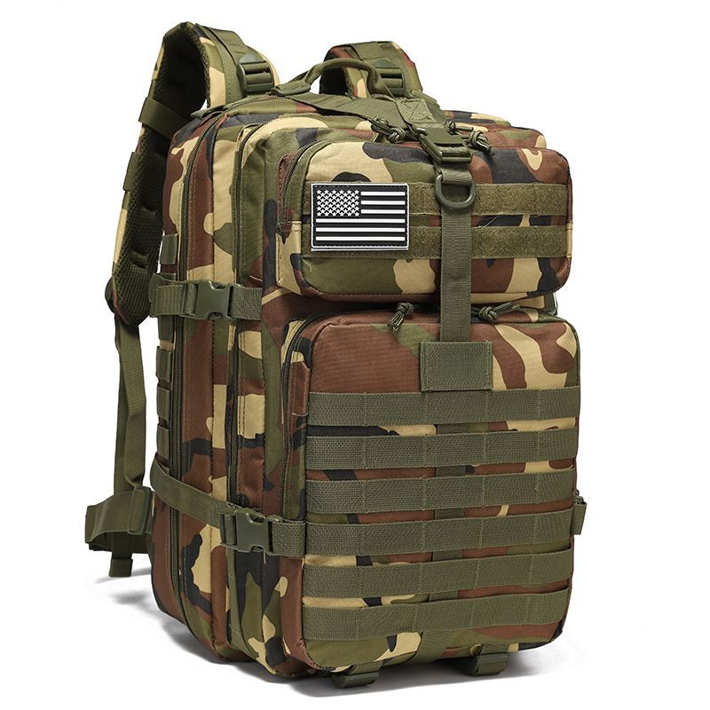 Tactical Backpack Travel Backpack Outdoor Backpack Durable Backpack Organized - Gray - Size Routine 45L โ image 5