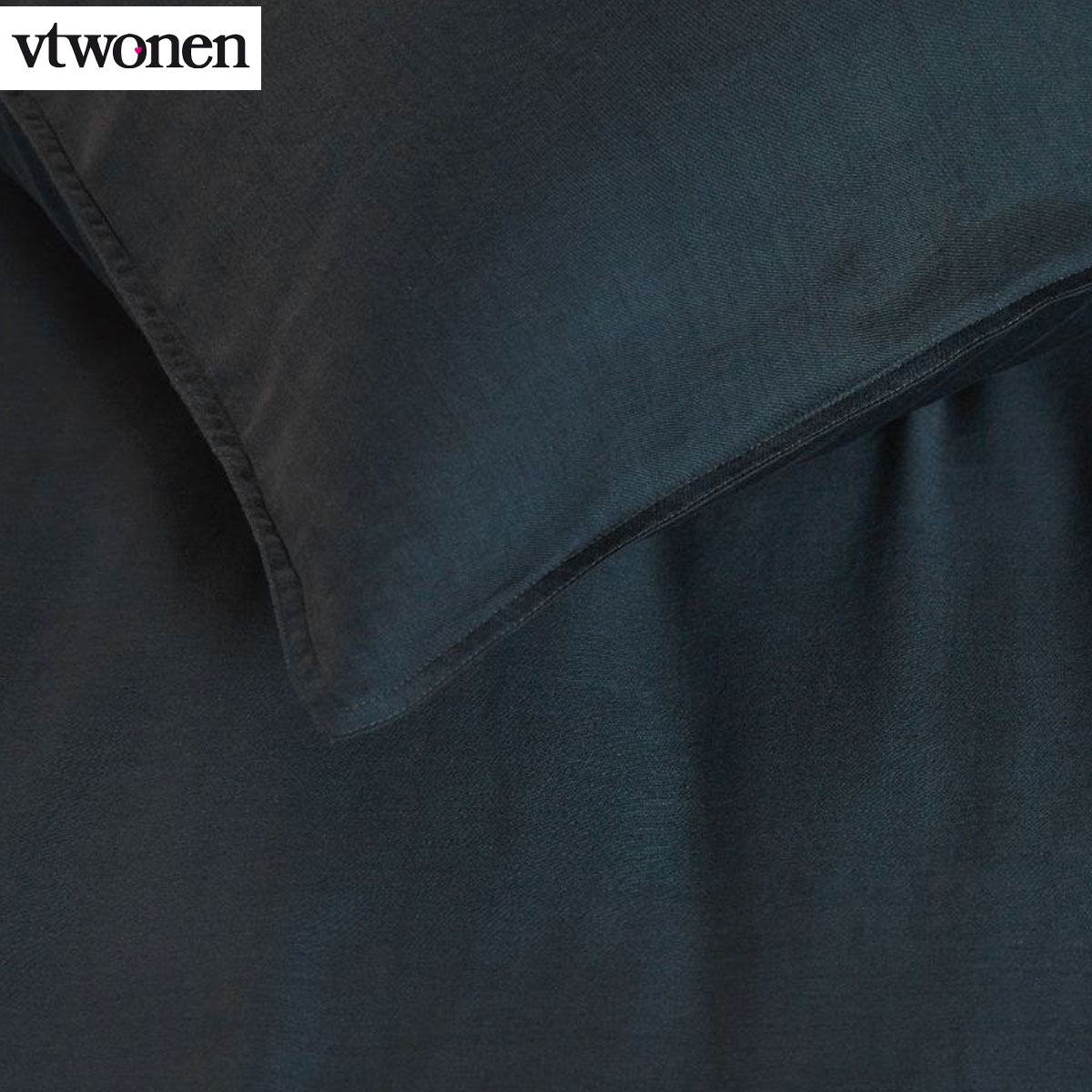 VTWonen Earth Dark Blue Quilt Cover Set Queen โ image 2