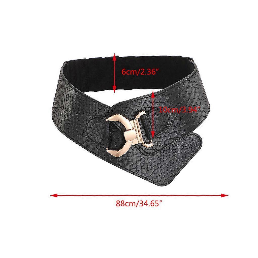 Women's Punk Leather Harness Belt for Dresses, Sculpting Girdle Red โ image 3