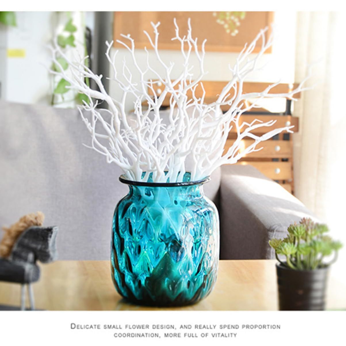 6 Pcs Home Decor Flower Vase Artificial Tree Branches White Vases for Flowers Antler Dried Tree Fake Branches for Decoration Vase — image 5