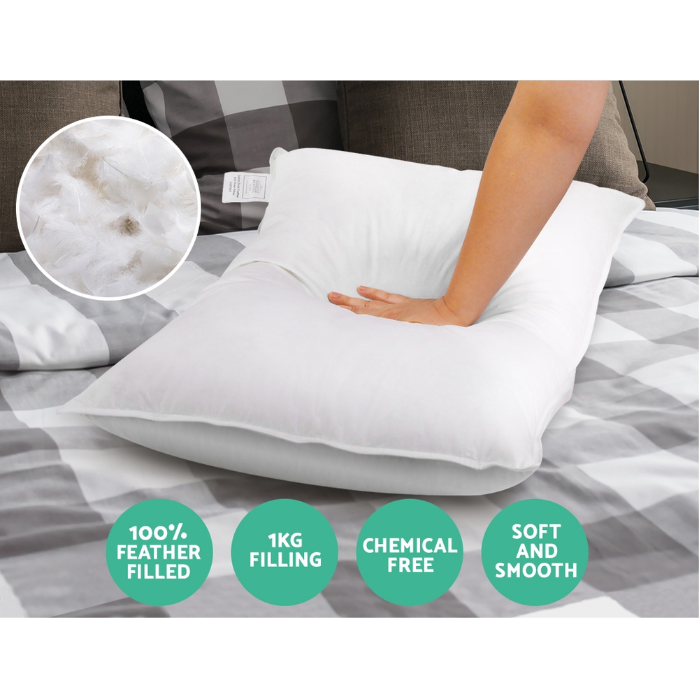 Giselle Bedding Duck Feather Down Pillow Twin Pack — image 4