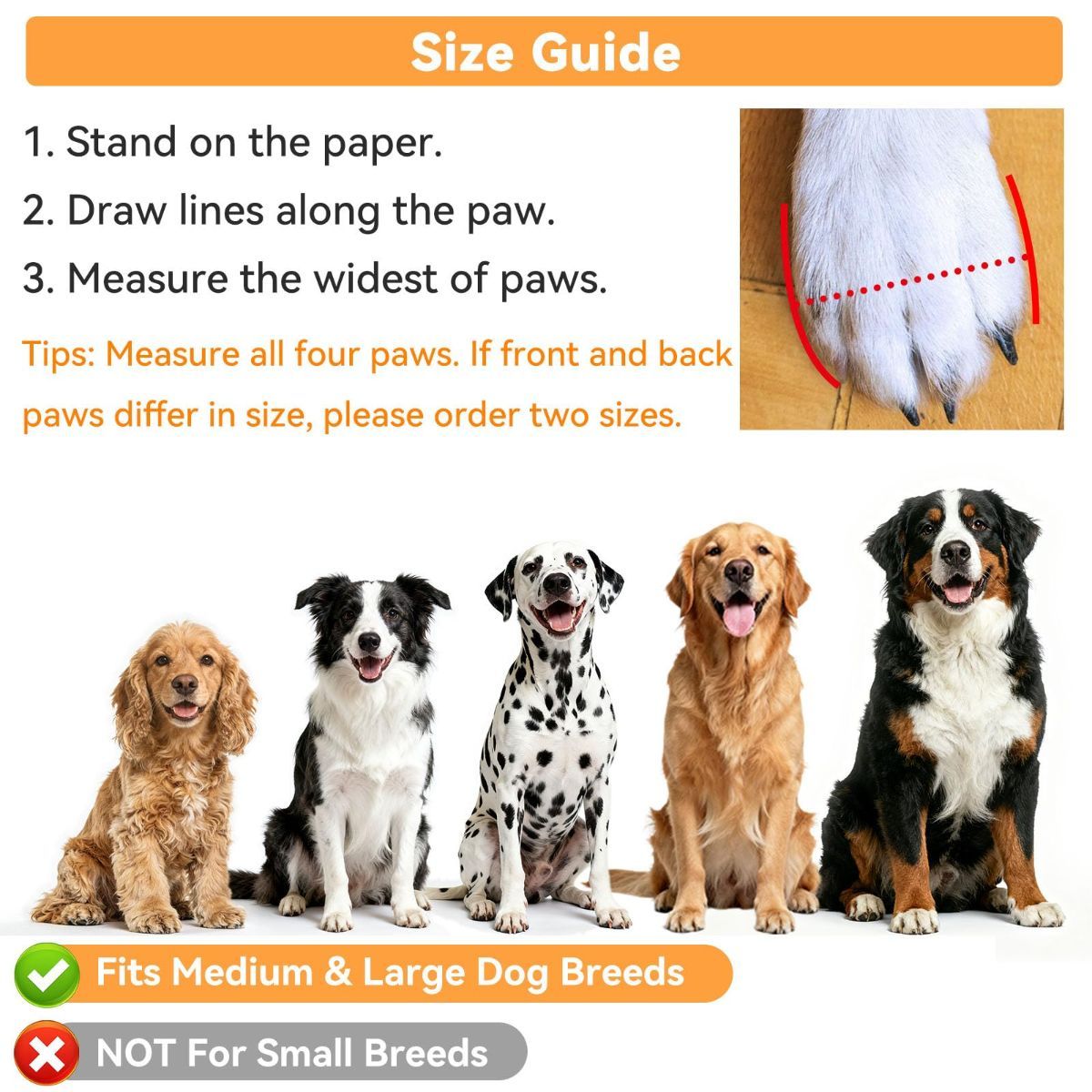 Breathable Dog Boots for Medium Large Dogs, Non-Slip Dog Shoes for Summer Hot Pavement, Lightweight Paw Protector Dog Booties for Outdoor & Indoor — image 6