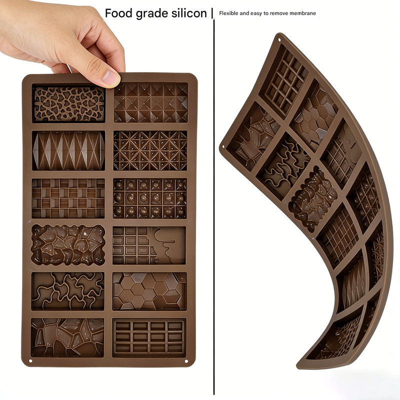 2-Piece Dubai Rectangle Chocolate Silicone Mold Set – Food-Grade, Easy Release, Heat-Resistant Baking Molds for Chocolate, Candy, and Cake(Chocolate balls) — image 4