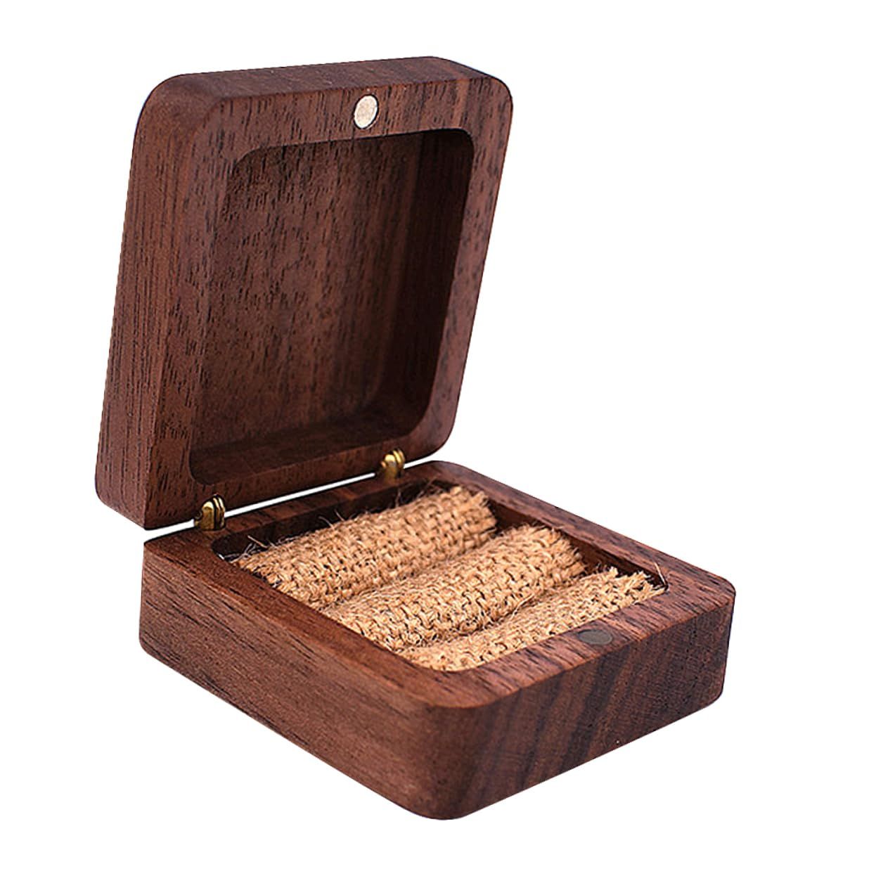 Black Walnut Ring Box Bulk Jewelry Wedding Jewelry Storage Container Jewelry Retail Box Jewelry Manager Jewelry Storage Manager