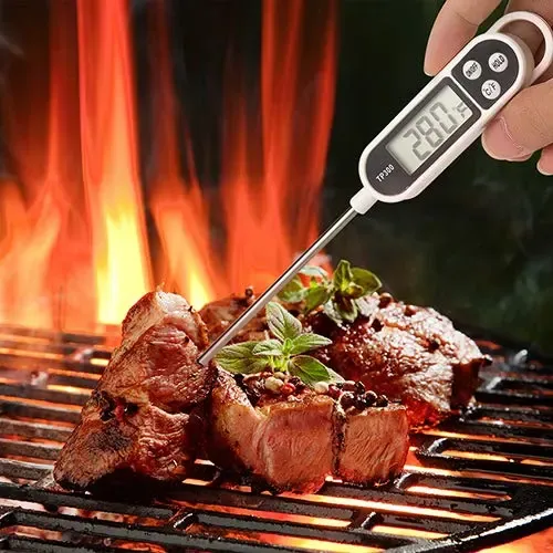 Digital Meat Thermometer with Stainless Steel Probe, Fast Instant Read Display for Cooking, BBQ, Grilling, Frying and Candy Making — image 4