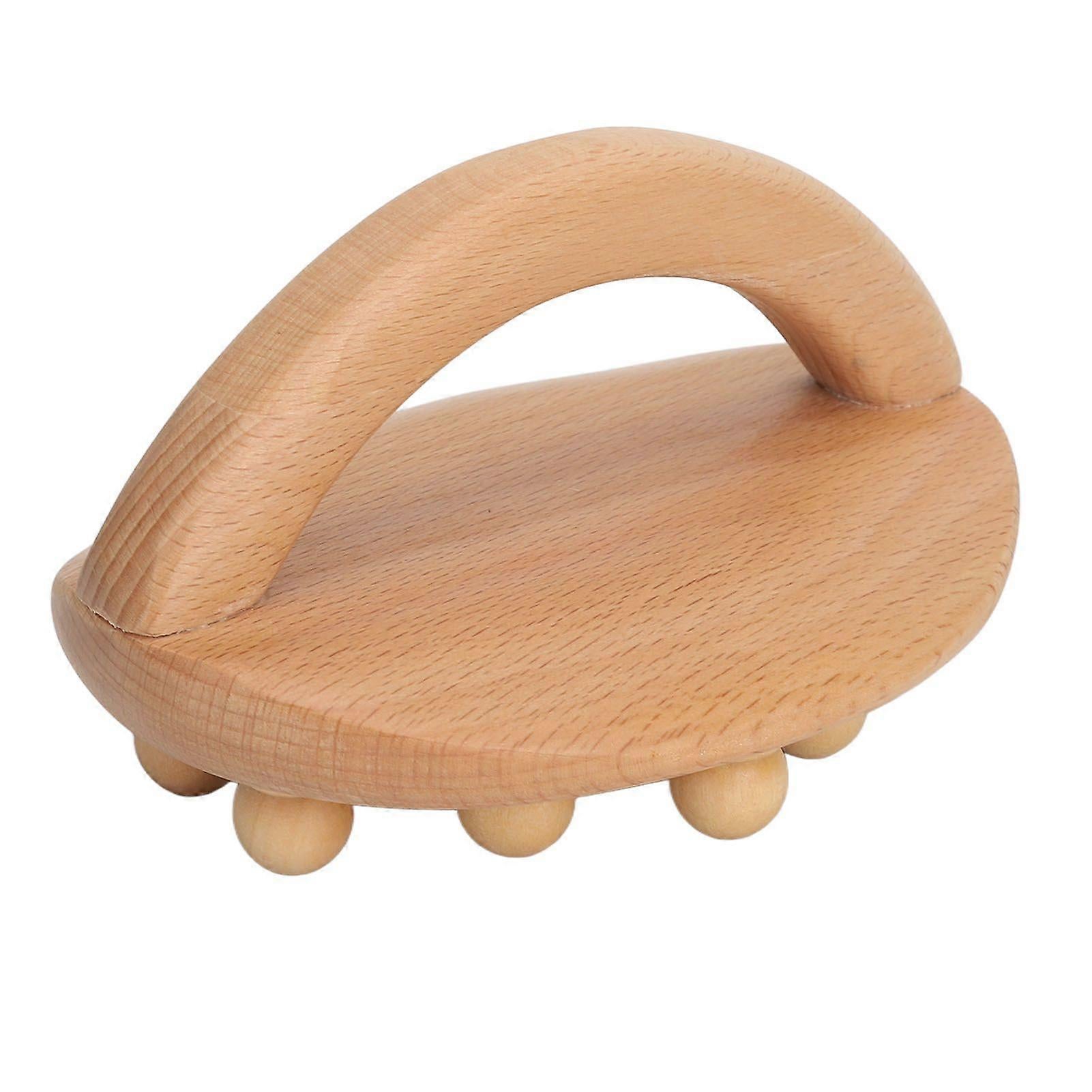 Wooden Body Massage Brush with Beads, Muscle Relaxation Meridian Guasha Tool — image 2