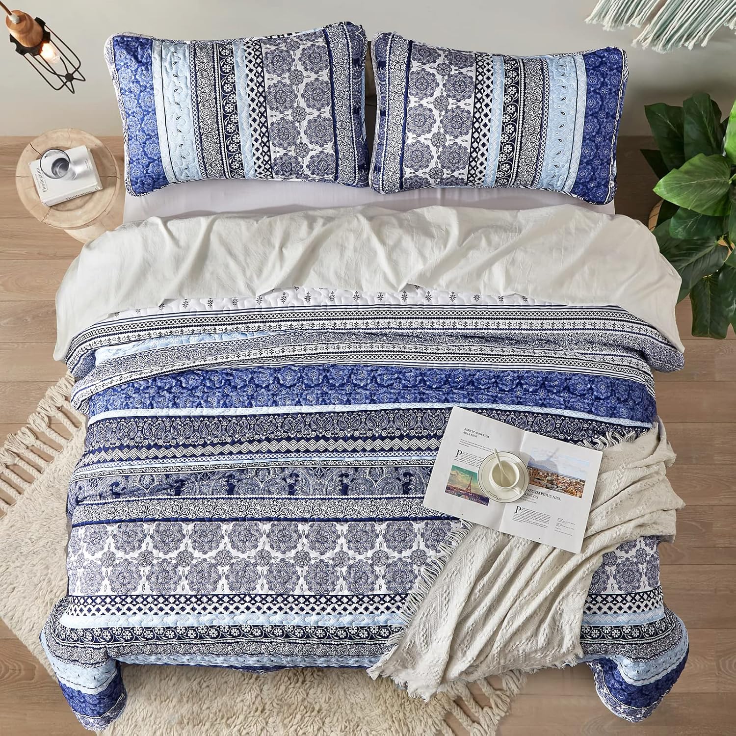 Sophisticated Quilted Coverlet and Pillowcases Set: A Timeless Addition - Queen size โ image 3