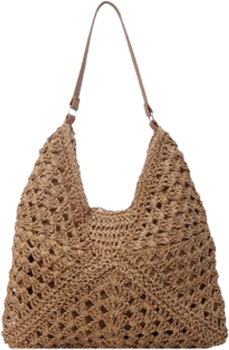 Tote Bags - Summer Beach Bags - Women's Shoulder Bags - Crochet Bags - Vintage Straw Tassen - Women's Straw Shoulder Bags - Boho Crochet Tote Bags - Perfect