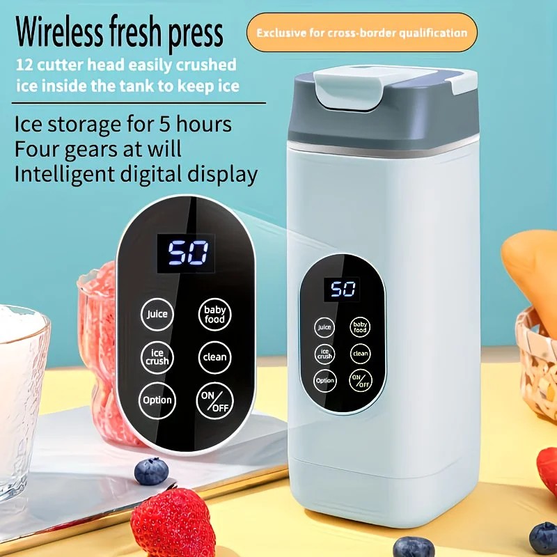 Portable Wireless Fresh Juice Maker: Freshness in a Cup, Anywhere, Anytime. BLACK โ image 6