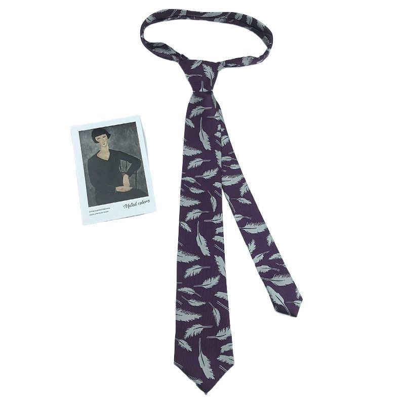 2PCS Men Floral Ties Woven Classic Necktie Set Formal tie Pocket Square for Wedding with Handkerchief Gift — image 4