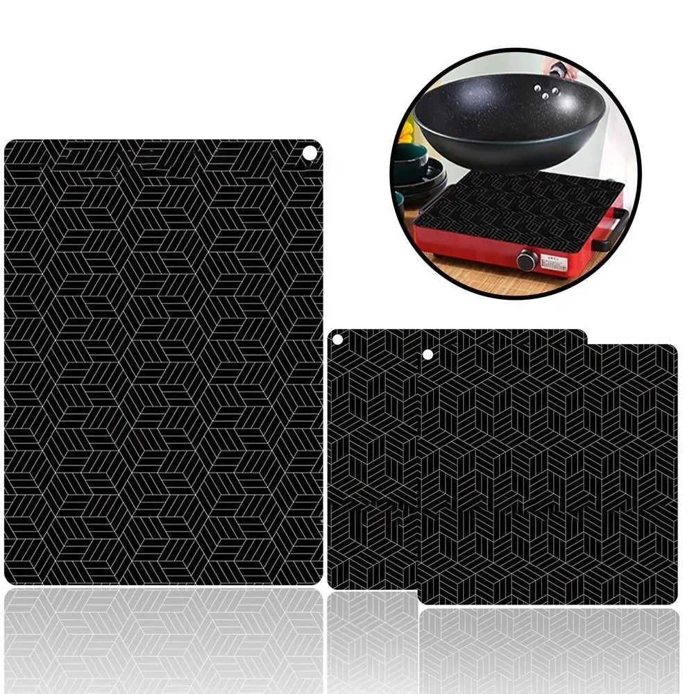 Anti-Slip Silicone Induction Cooktop Mat, 25x25cm, Heat Resistant, Black — image 6