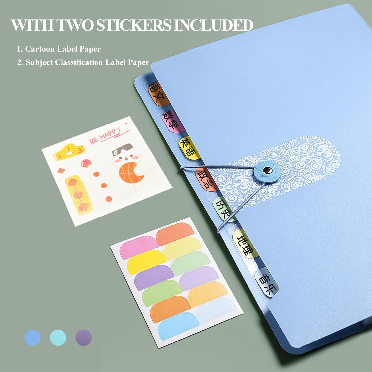 A4 Expandable folder - 3 poly pockets folder - 12 compartment folders large capacity accordion folders - expandable folders for office - business trips - home — image 3