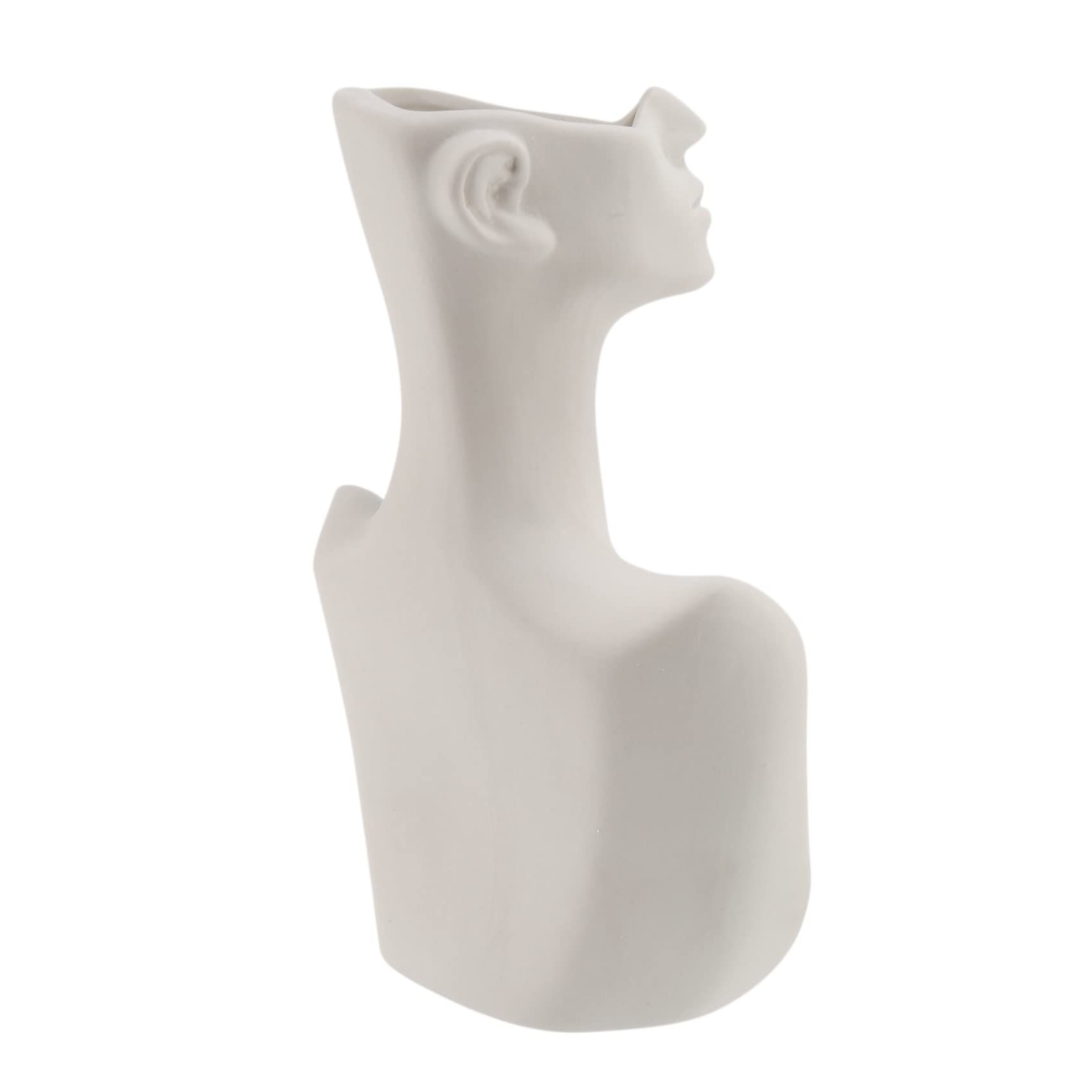 Human Head Face Flower Vases Portrait Vase Decorative Nordic Flower Pot Ornament Ceramics Statue Crafts Home — image 2