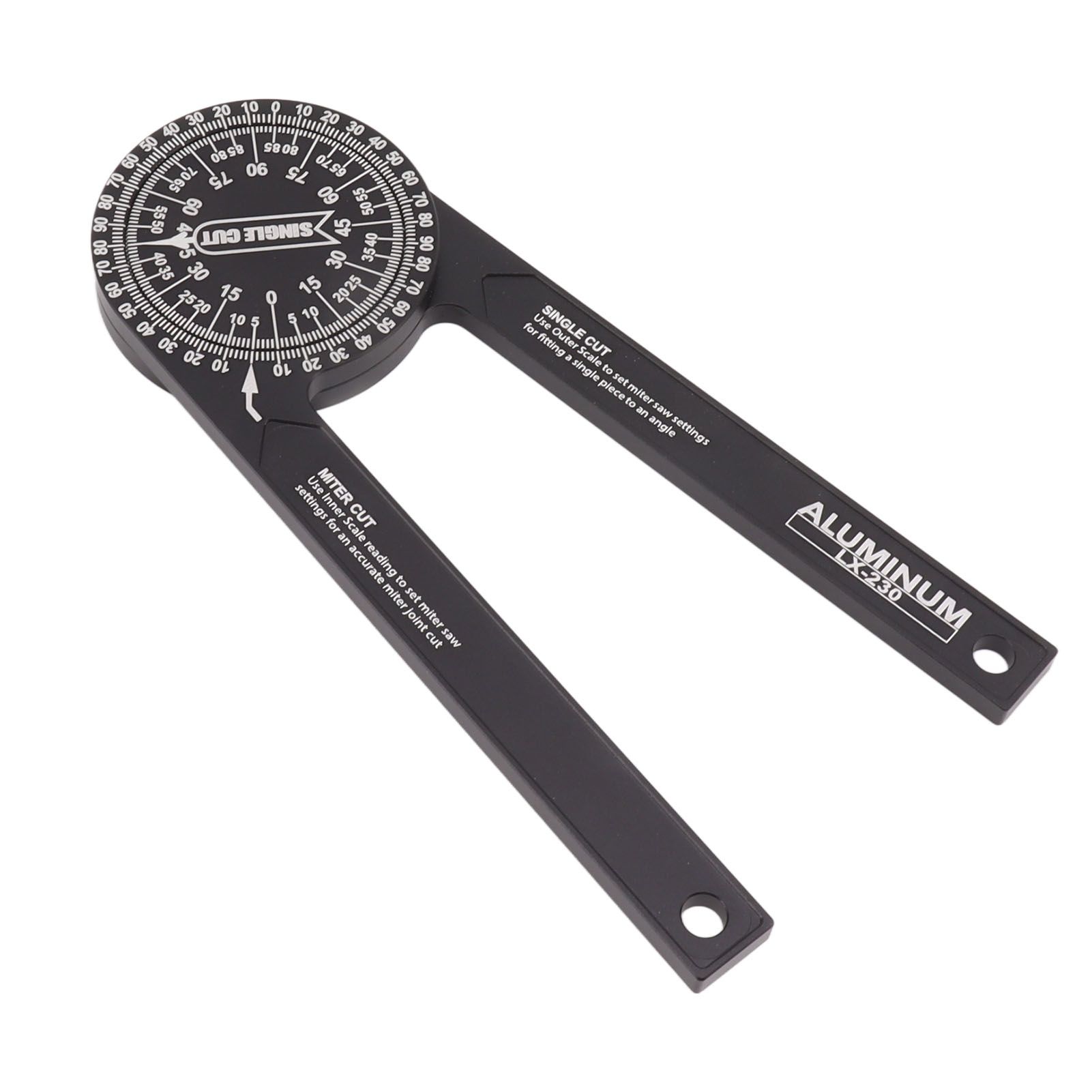 Miter Saw Protractor Accurate 2 Laser Engraving Scales Efficient Aluminum Alloy Angle Finder Protractor for Carpenter — image 2