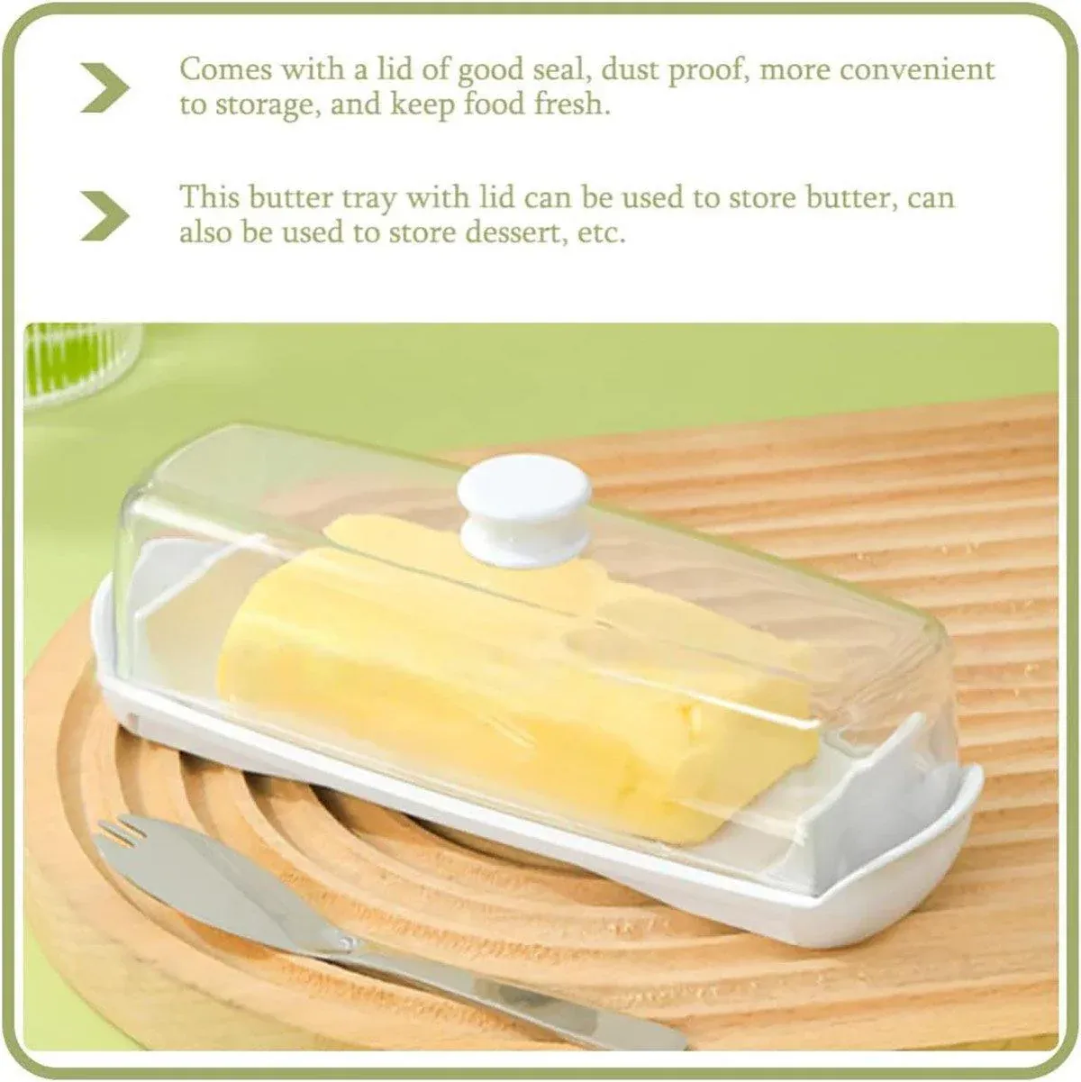 Butter Cheese Box Crisper Fruit Storage Container Multi Purpose Food Organizer โ image 5