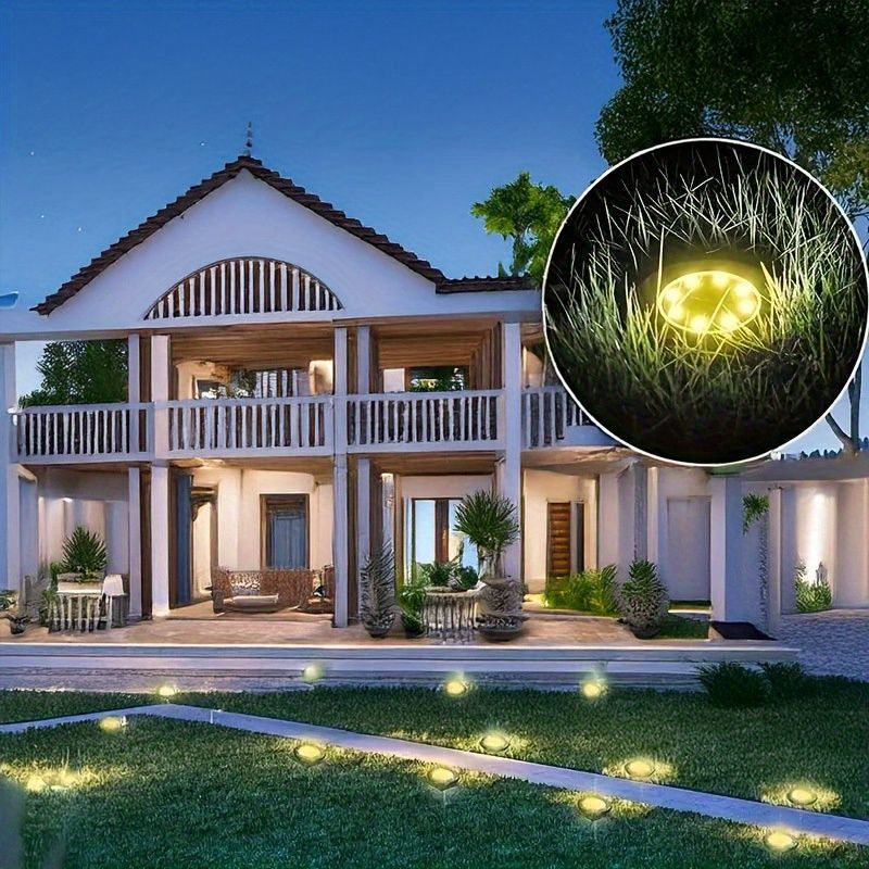 solar ground disk lights