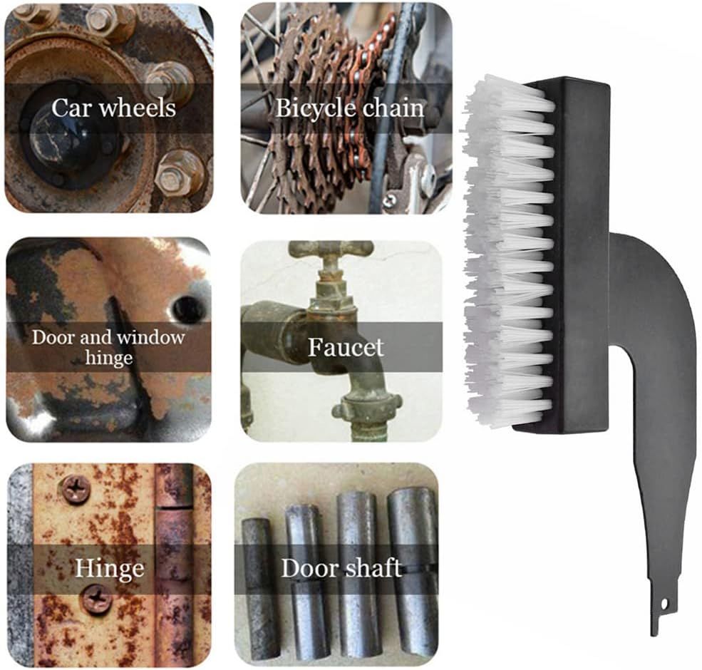 Reciprocating Saw Nylon Steel Brush Head Attachment Electric Cleaning Brushes Rust Stubborn Stains Removal Grinding Tools — image 4