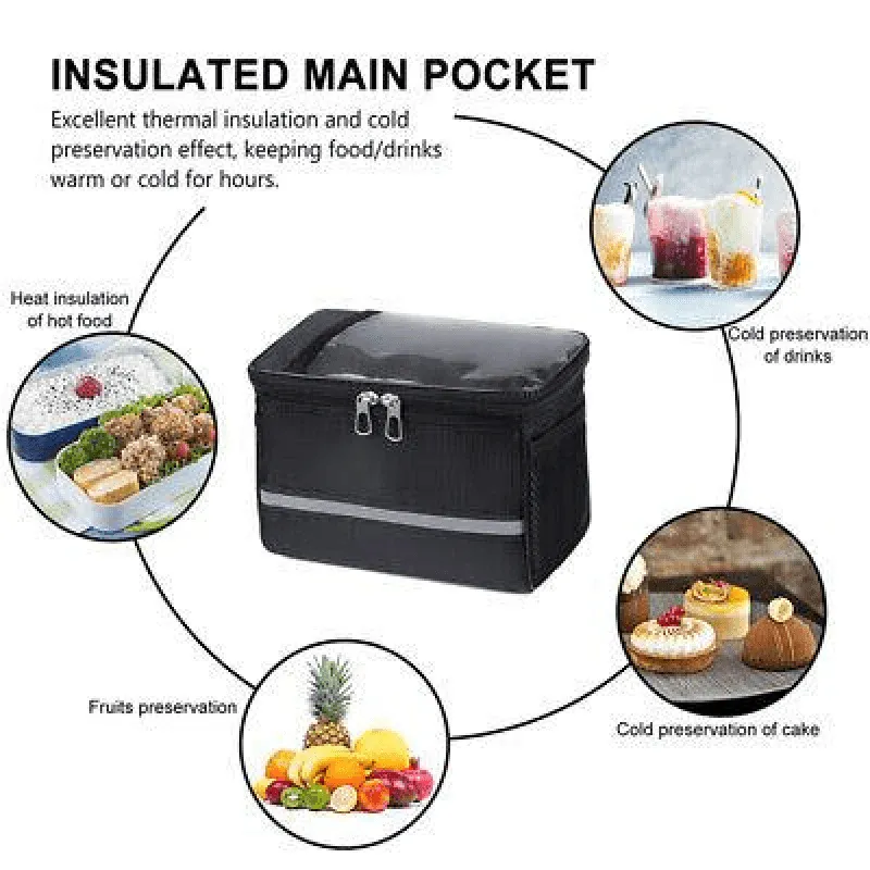 Waterproof Bicycle Handlebar Bag with Touchscreen Phone Pocket and Reflective Strip — image 6