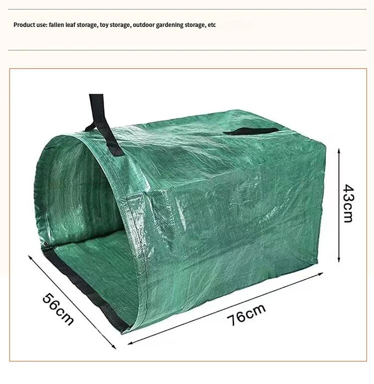 Heavy Duty Horizontal Garden Leaf Collection Bag - Large Capacity Waterproof Waste Scoop Tarp with Reinforced Handles for Lawn Debris, Grass, and Yard Cleanup — image 4