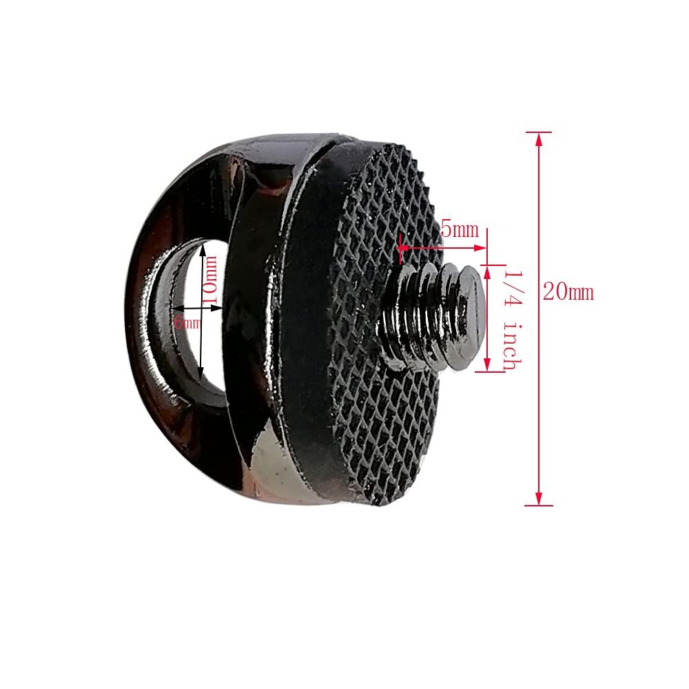 Camera Fixing Screw, 1/4" Quick Release Mounting Fixing Screw for Camera Neck Straps, Wrist Straps Sling, Pack of 5 — image 5