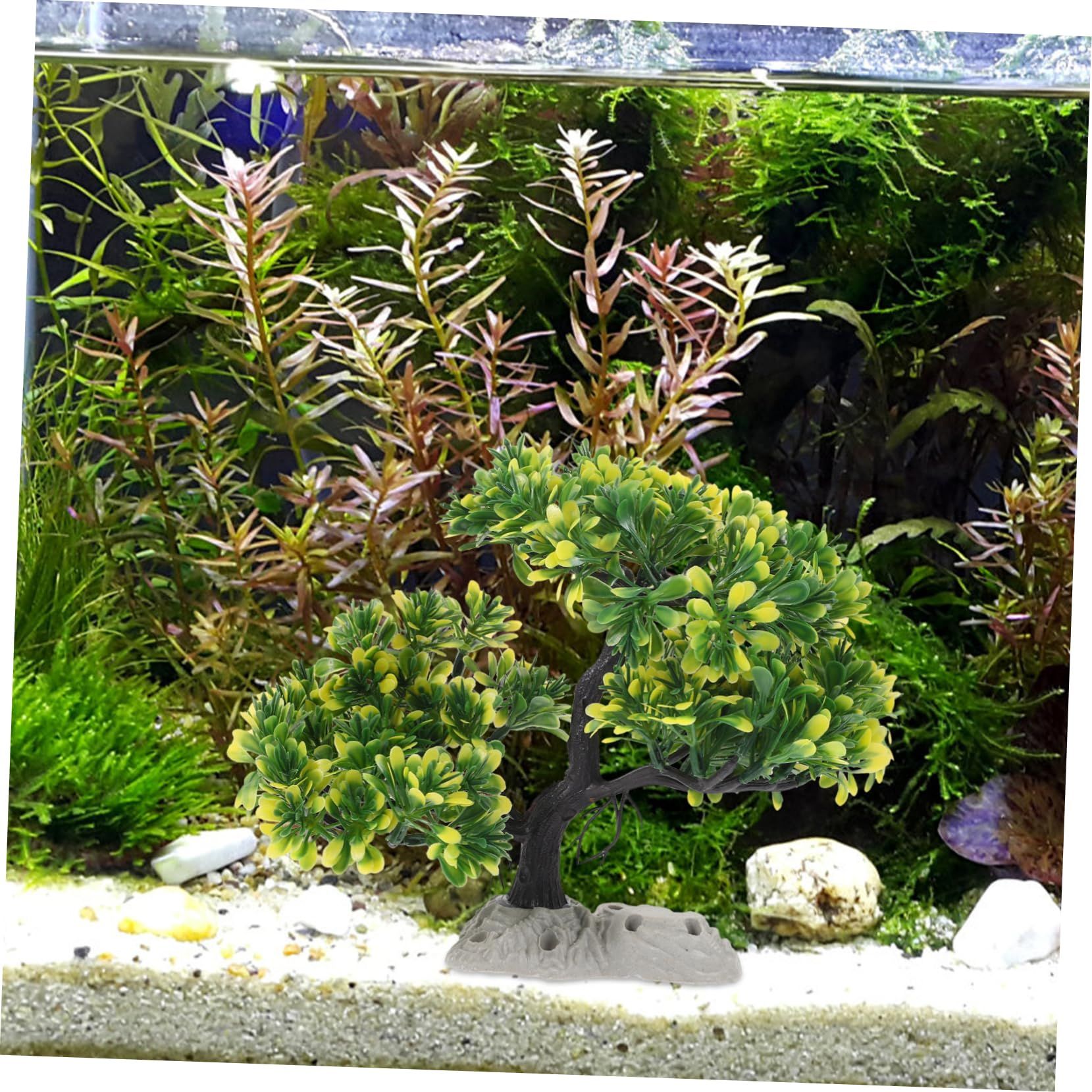 Tank Decorations Fish Tank Decors Large Fish Tank Plant Fake Fish Tank Grass Fish Tank Supplies Plastic Aquarium Decorative Items โ image 5