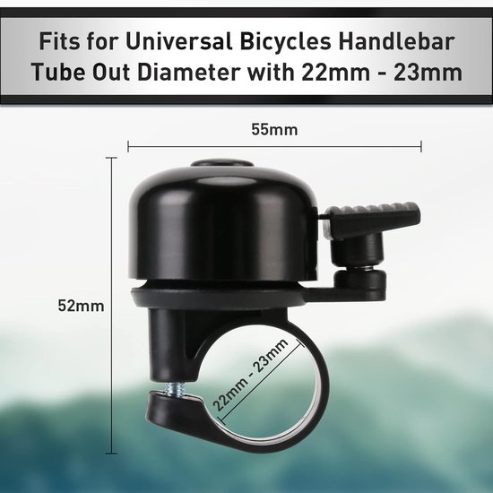 Bicycle Bell - Mountain Bike Vintage Mini Bicycle Bell - Loud - Anti-MTB Racing Bike Bell - Suitable for Children and Adults โ image 4