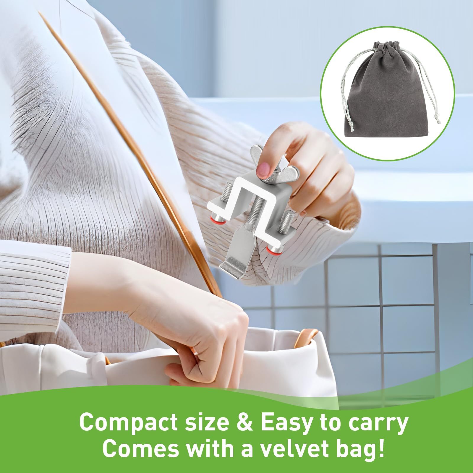 Portable Door Lock Hotel Door Lock for Travelers Security,Door Stoppers Security Locks from Inside for Hotel Apartment Home โ image 5