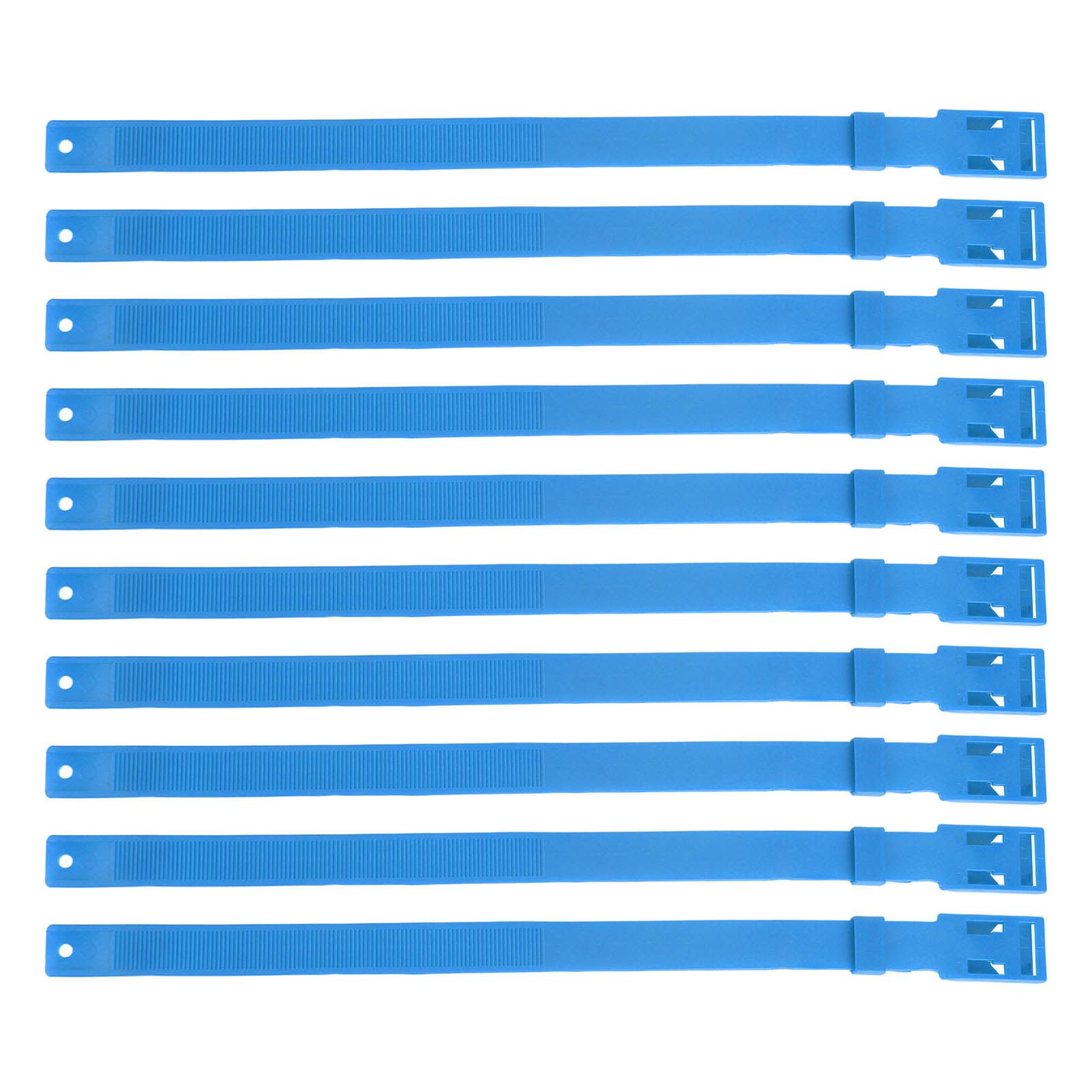 10PCS Goat Collar PU 23 Inch Adjustable Livestock Collar for Farm Animal Cow Horse Sheep Blue