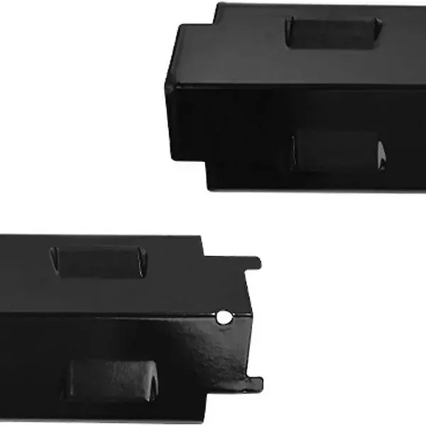 4 Pack Porcelain-Coated Steel Grill Heat Plates, Replacement Burner Covers for Char-Broil and Kenmore Gas Grills, Black, 37 × 11 cm — image 3