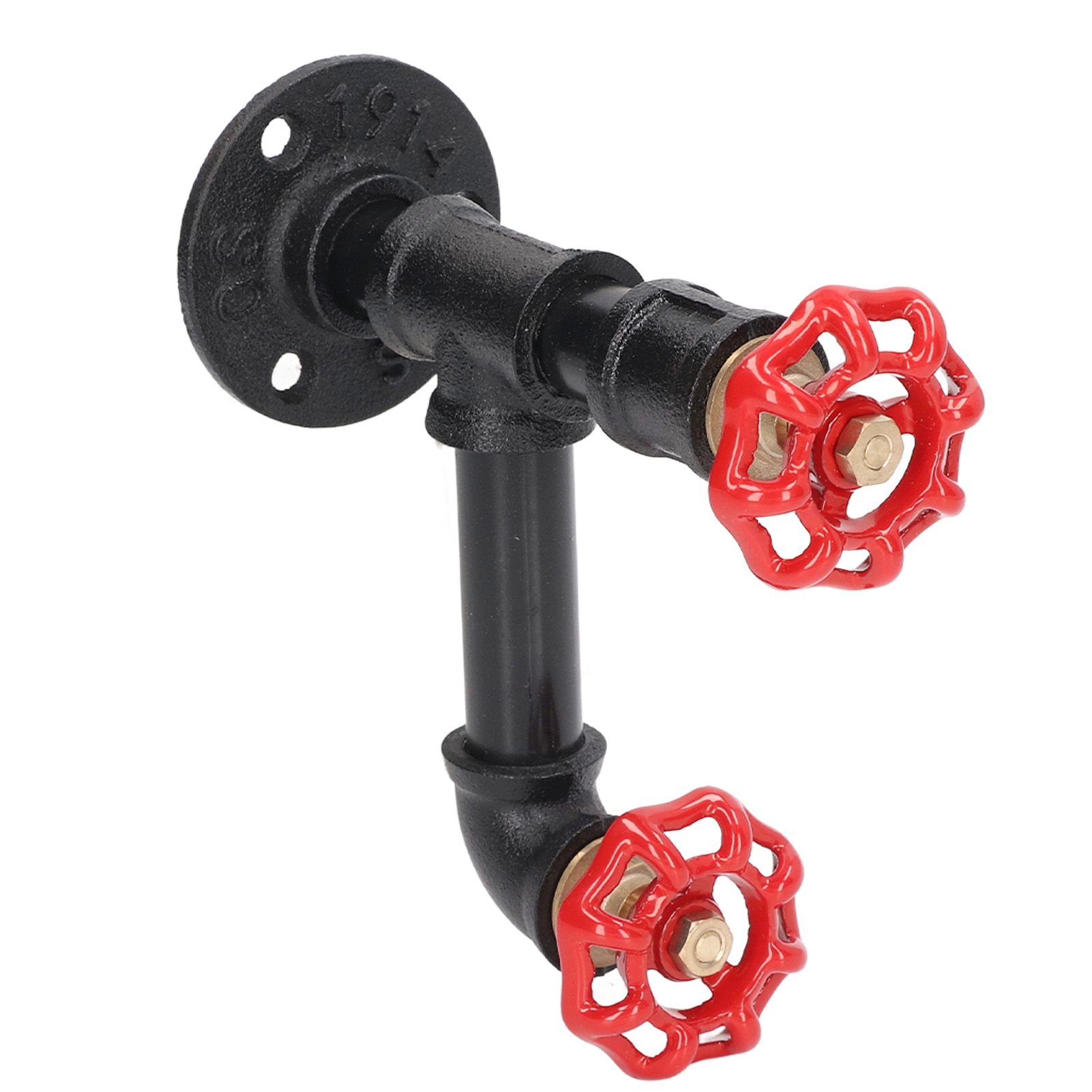 Industrial Pipe Coat Hook Rack Heavy Duty Rustic Hat Robe Towel Wall Mounted Holder Hanger Type C — image 3