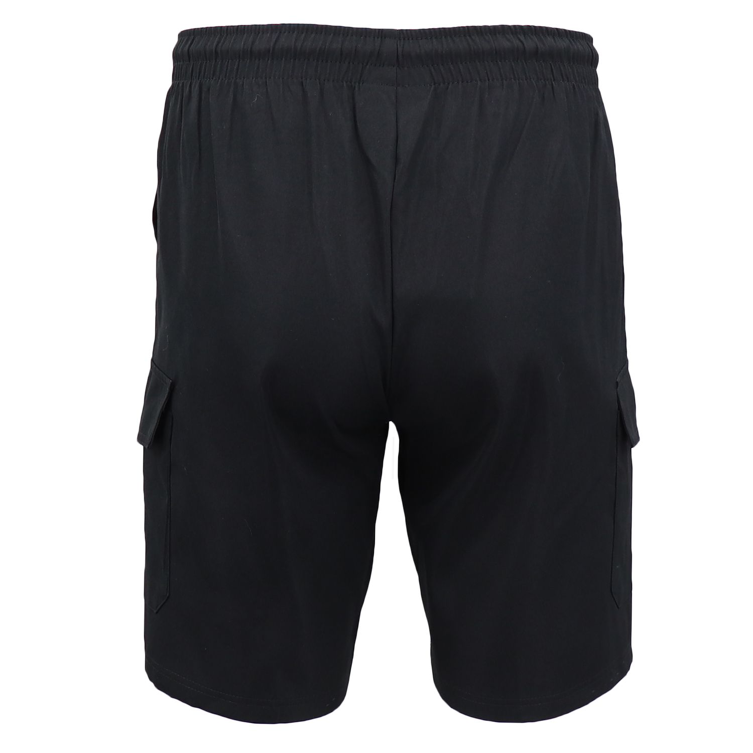 Men's Cargo Shorts 4 Pockets Cascual Work Trousers Active Pants Elastic Waist, Black, XL — image 3
