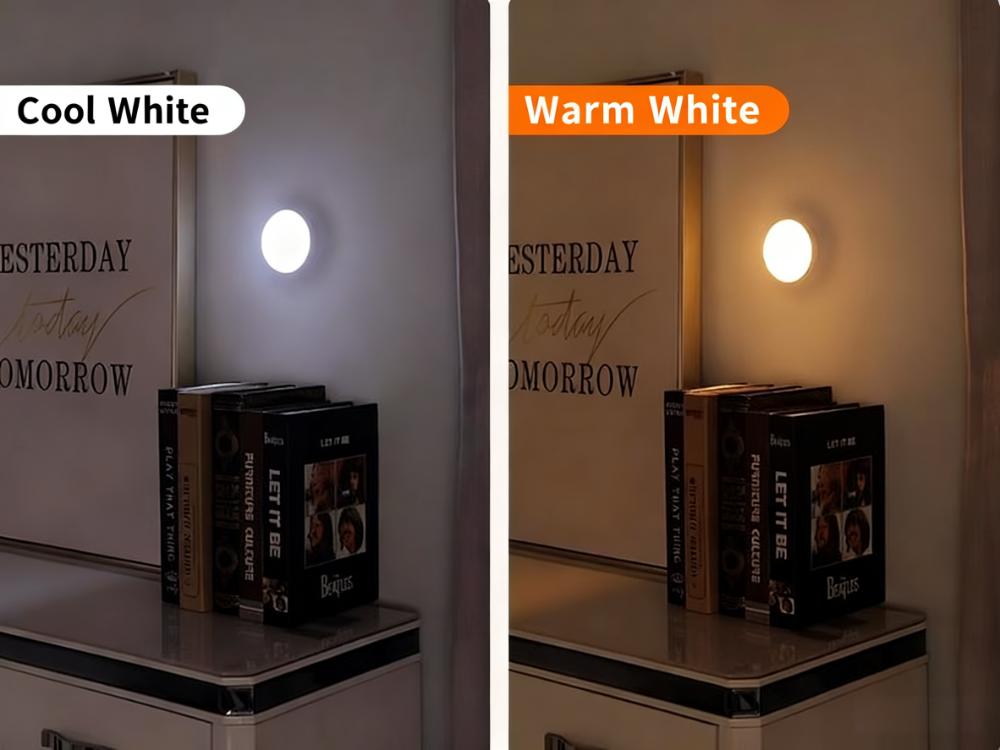 Motion Sensor LED Night Light, 86mm Diameter Smart Induction Lamp with USB Charging & Magnetic Mount, Long-Lasting Battery — image 6