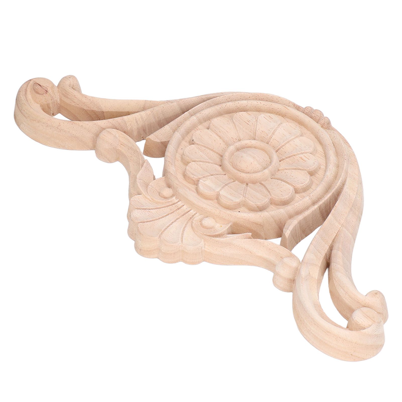 Wood Applique Easy Installation Durable Natural Eco Friendly Classic Exquisite Pattern Wood Carving AppliqueType One โ image 4